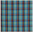 Durable Flat Weave 100% Cotton Colorful Blue and Yellow Plaid Tablecloth 54x90 Inches