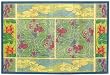 Laser Printed Split Bamboo Purple Iris 3' x 5' Veranda Rug