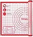 Pastry Mat Silicone Non Slip - Extra Large Thick Non Stick Silicone Baking Mat For Rolling Dough Pie Crust Fondant Pizza and Cookies - Heavy Duty Easy Clean Kneading Mat With Measurements - 20x28 Inch