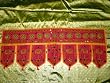 Toran Dark Pink Elephant Hand Embroidered Wall Tapestry Topper Valance