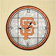 San Francisco Giants MLB Art Glass Clock