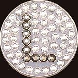 Bella Crystal Collection Initial L Ball Marker Hat Clip