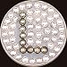 Bella Crystal Collection Initial L Ball Marker Hat Clip