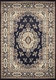 Traditional Area Rug, Supreme Navy Blue 5'x8'