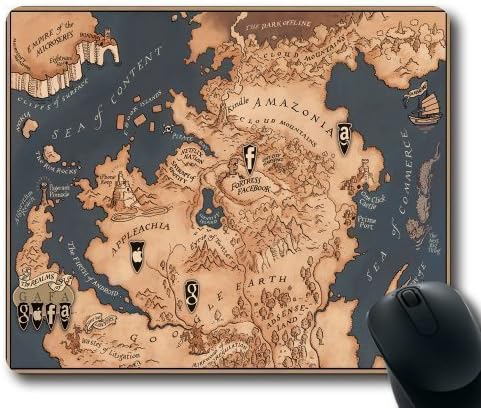 Game of Thrones Map Custom Non-Slip Oblong Mouse Mats in 7*9 (220MM*180MM*3MM) by 1120mousepad