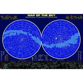  Safari LTD Map of the Sky Laminated Poster
