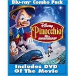 SAVE $17 - Pinocchio (Two-Disc 70th Anniversary Platinum Edition + Standard DVD+ BD Live) [Blu-ray] $18.99