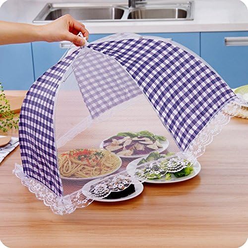 LYWOO 24" Round Foldable Pop-up Mesh Food Cover Tent, Keep Out Flies Bugs Mosquitoes Dust, (2 Packs)