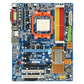Gigabyte GA-M57SLI-S4 ATX Board;  nVidia 570; FSB 2000; 4x DDR2 800;  2x PCIex16x16 (SLI); 3x PCIex16x1; 2x  PCI; 6x SATA2 Raid (0,1,5); 1x  ATA; 7.1Ch Sound; Gigabit LAN; 1394