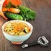 Customhouse Premium Quality Dual Julienne and Vegetable Peeler with easy-grip rubber handle