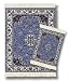 Lextra® (Contemporary Jaipur), MouseRug® & CoasterRug® Set, blues, ivory and pink, 10.25 x 7.125, one MouseRug and one matching CoasterRug