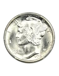 Coins: 1918 S Mercury Dimes Dime FB PCGS MS66
