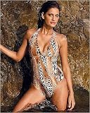 Animal-print halter suit