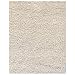 Anji Mountain Bamboo Chairmat & Rug Co. 5-Foot-by-8-Foot Silky Shag Rug, Ivory