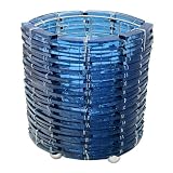 Oval Blue~Unique Bali Glass Candle Holder~Handmade Art