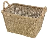 Seagrass Rectangular Wash Basket With Handles