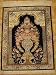 2x3 Black Persian Hand Knotted Silk Qom Rug