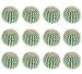 12 Pieces of 6" Barrel Artificial Cactus Desert Plants