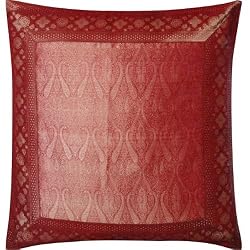 Pillowcases Decor For Home Handmade India Gift Silk Fabric 24x24 inches (bcb053)