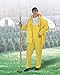 ONGUARD 78017 3-Piece PVC/Nylon/PVC Scrim Tuftex Suit with Detachable Hood, Yellow, Size 3X