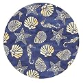 White Sand Blue Sea Wood Lazy Susan