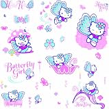 RoomMates RMK1075SCS Hello Kitty Peel & Stick Wall Decals