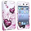 Butterfly Heart 2d Hard Snap-on Crystal Skin Case Cover Accessory for Ipod Touch 4th Generation 4g 4 8gb 32gb 64gb