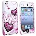 Butterfly Heart 2d Hard Snap-on Crystal Skin Case Cover Accessory for Ipod Touch 4th Generation 4g 4 8gb 32gb 64gb