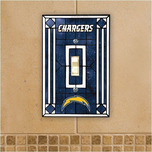 San Diego Chargers - NFL Art Glass Single Switch Plate Cover