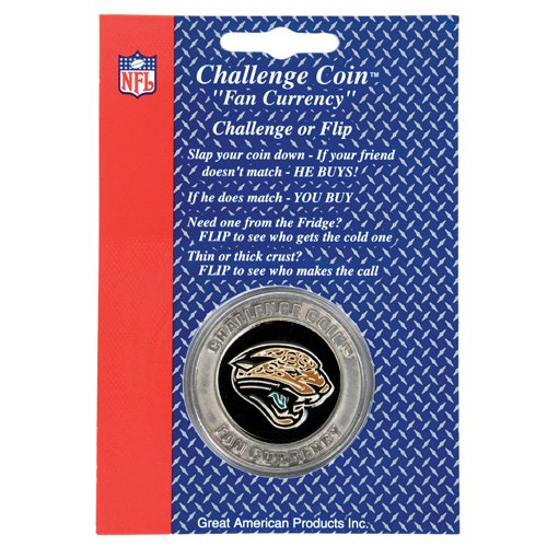 Jacksonville Jaguars NFL Challenge Coin/Lucky Poker Chip