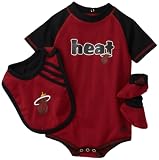 NBA Miami Heat Boys' Bib & Bootie Set - R228Syhe Infant
