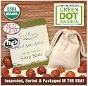 NaturOli Soap Nuts Sample Pack. (~5 loads) "Select" USDA CERTIFIED ORGANIC soap nuts, heavy-duty wash bag + 8-pg info & instructions. 100% chemical free. Rated "best" eco-friendly, natural laundry detergent. Green Dot Award Winner.