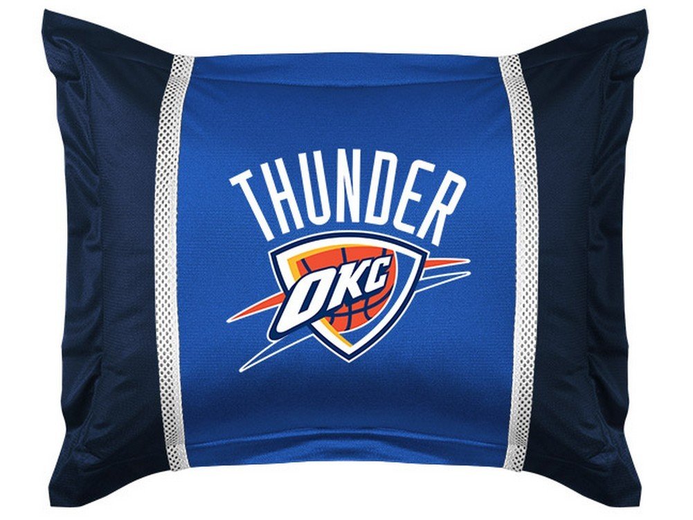 Amazon.com - Oklahoma City Thunder Sidelines Sham in Bright Blue - Amazon.com - Oklahoma City Thunder Sidelines Sham in Bright Blue -