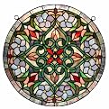 Tiffany-Style Hanging Window Panel
