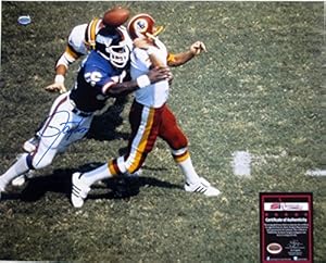 Lawrence Taylor Signed NY Giants 16x20 Sack Photo SI