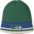 Seattle Seahawks Throwback Logo Cuffless Knit Hat