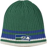 Seattle Seahawks 2009 Navy Fitted Sideline Flat Brim Hat - 7 7/8