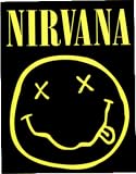 Nirvana - Black & Yellow Smiley Logo - Sticker / Decal