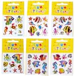 6 Packs of Sea Life Mini Glitter Stic...