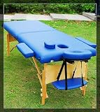 AOSOM Blue Portable Thick Massage Table Tatto Spa Table