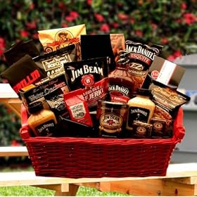 Jim Beam & Jack Daniels Barbecue Sauce Gift Basket - A Great Idea For Father's Day!