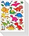 Jazzstick 110 Small Glitter Cute Dinosaur Scrapbook Stickers for Kids 10 Sheets 09A17