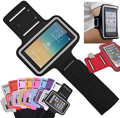 Umiko(TM) iPhone 6 Plus Armband Exercise Band Running Case Cover Sport Gym Workout Apple iPhone 6 Plus-Black