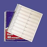 Adams(R) Voicemail Log Book, 7 1/2 x 8 1/2, Book Of 960 Messages