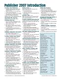 Microsoft Publisher 2007 Introduction Quick Reference Guide (Cheat Sheet of Instructions, Tips & Shortcuts - Laminated Card)
