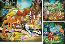 Disney Animal Friends - 3 Puzzles in a Box (49 pieces)