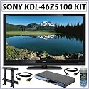 Sony BRAVIA® Z Series KDL-46Z5100 46-Inch 1080p LCD HDTV + Blu-Ray Accessory Kit