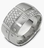 Platinum Comfort Fit 55 Diamond Wedding Band Ring