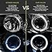 Smoked 2005-2011 Toyota Tacoma Halo LED Projector Headlights Smoke Head Lights Pair Left+Right 2006 2007 2008 2009 2010