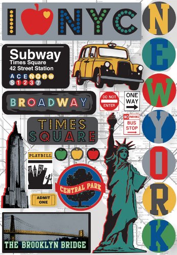 Cardstock Stickers: New York